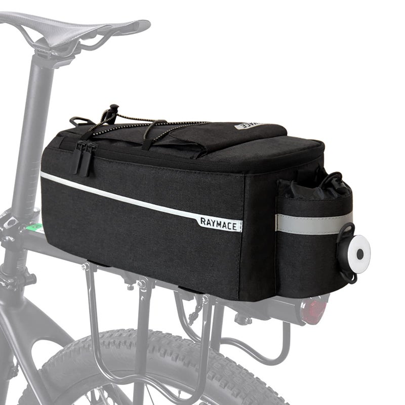 RAYMACE Bike Rear Rack Bag with Tail Light, Bike Truck Cooler Bag for Warm or Cold Items - Image 1